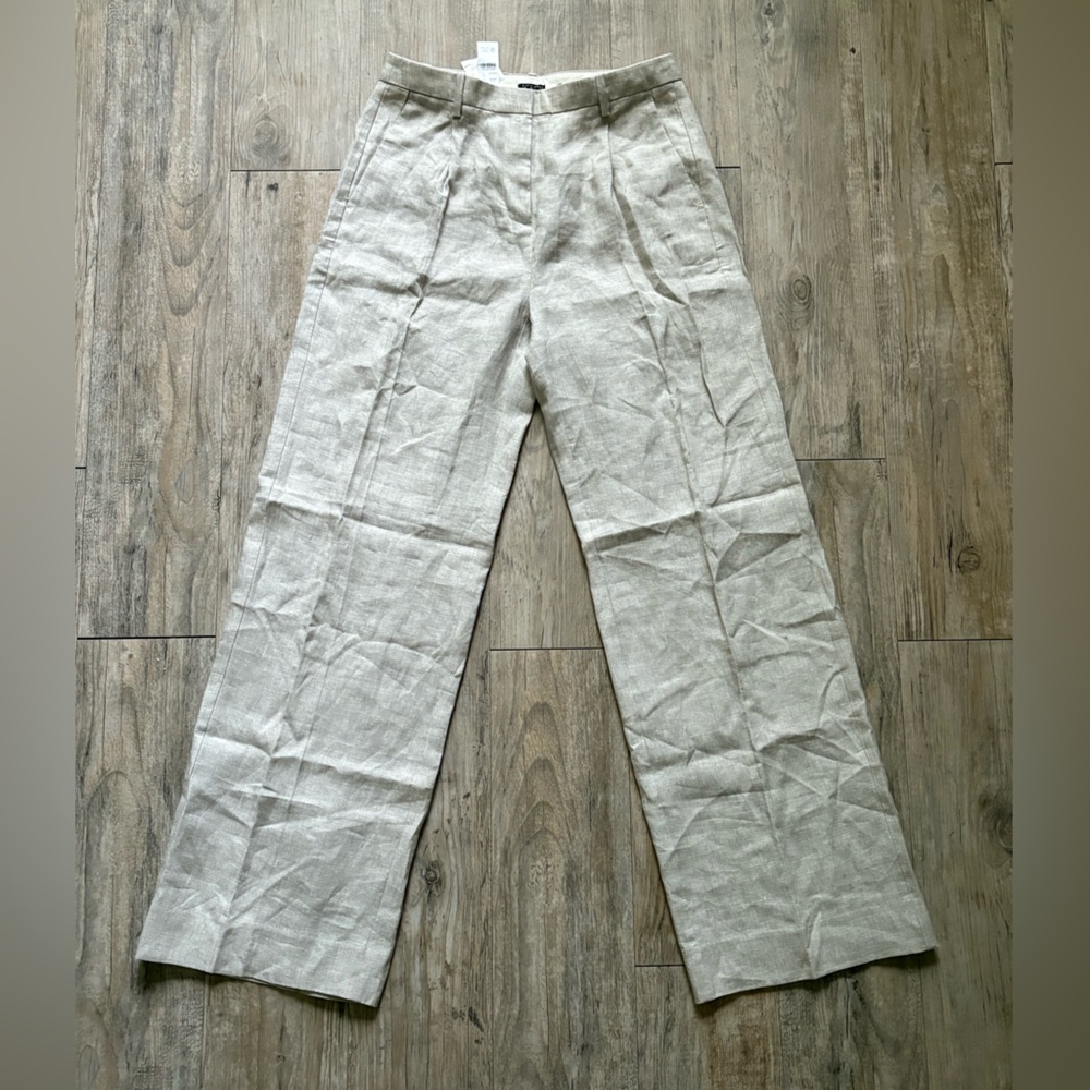 J. Crew Cream Wide Leg Pants - Picture 3 of 13